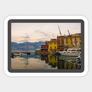 Malcesine in North East Italy Sticker